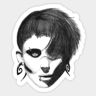 Girl with the Dragon Tattoo Sticker